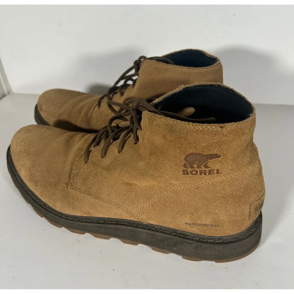 Sorel Madson II Chukka Waterproof Tan Suede Boots Mens 11 NM5372-286